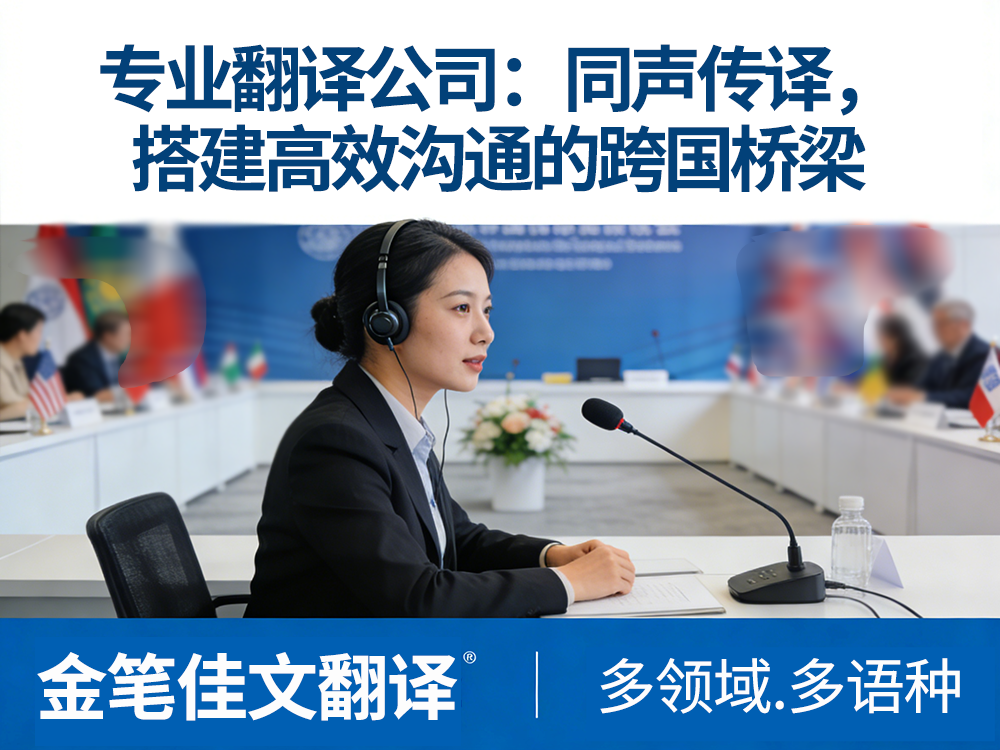 金笔佳文翻译公司同声传译 金笔佳文翻译公司同声传译