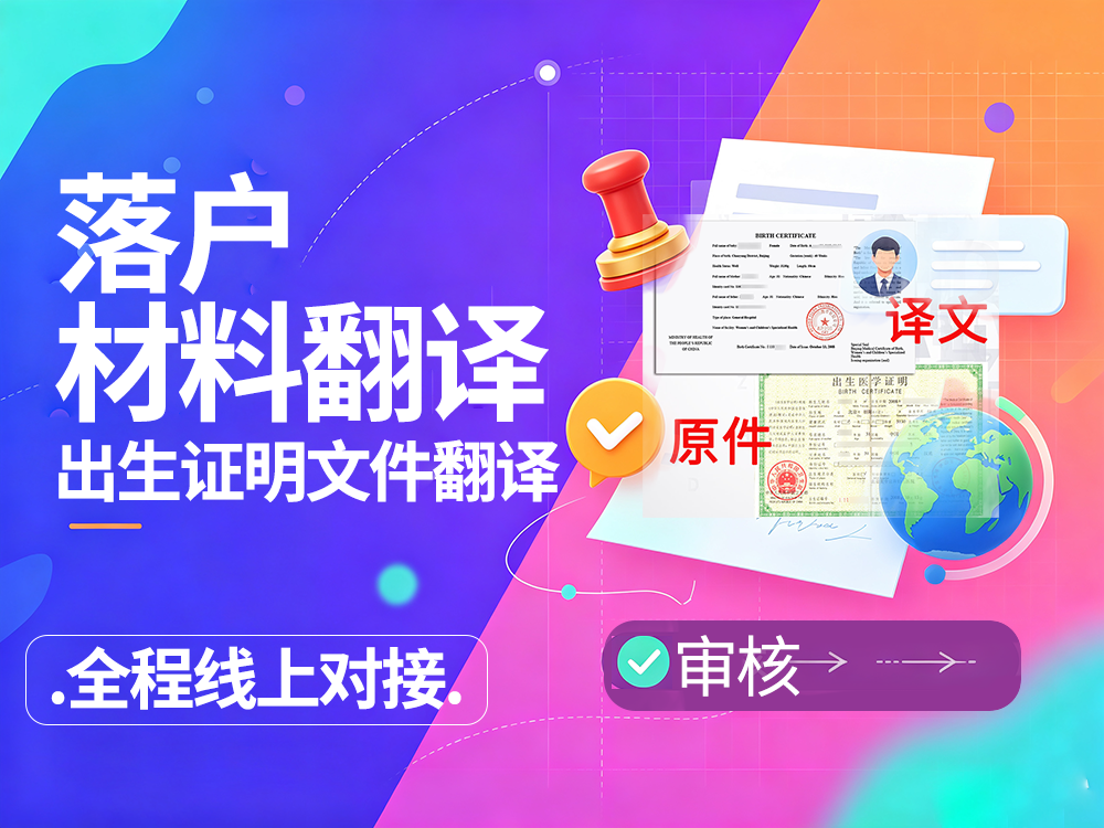 落户材料翻译
